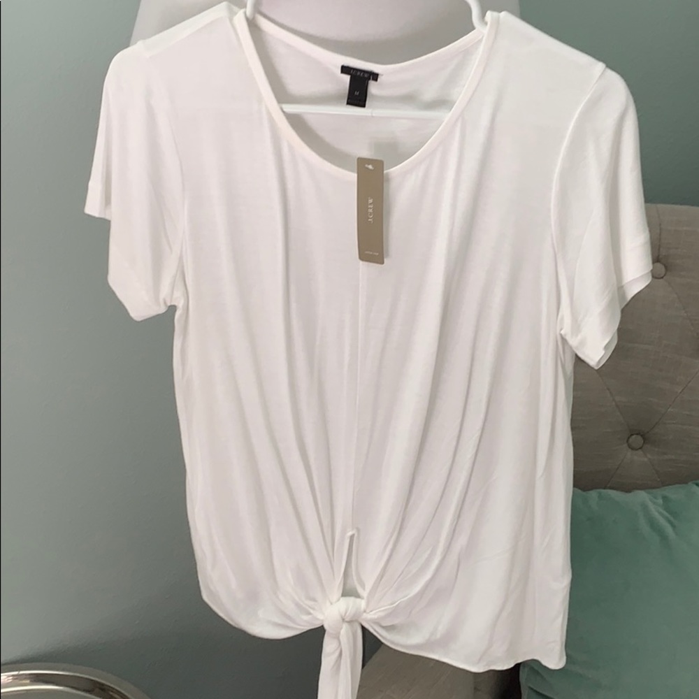 J Crew tie front tee